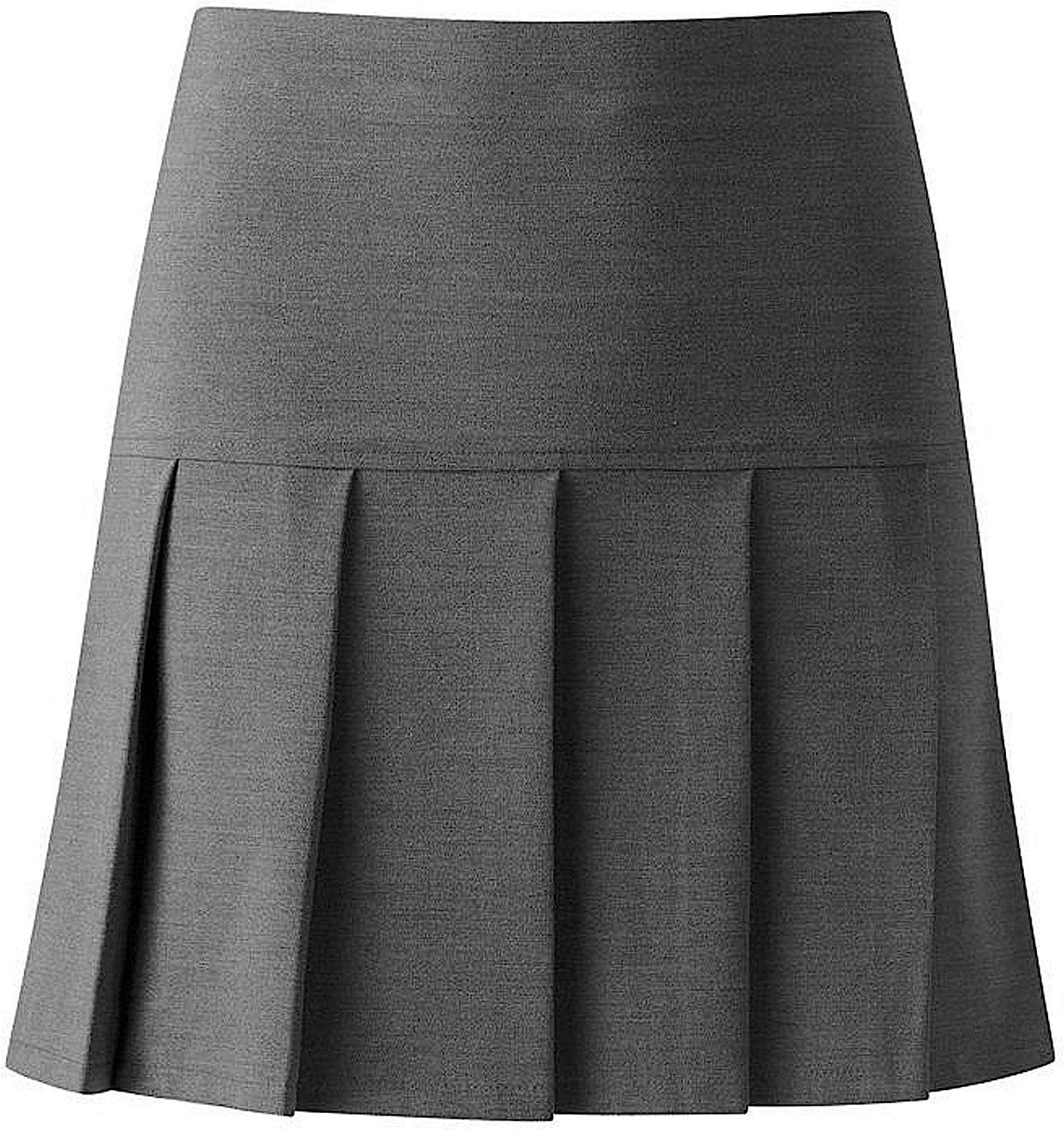 Romaans Ladies Children Girls Britini Back Zip All Round Uniform Skirt Pleated Back to School