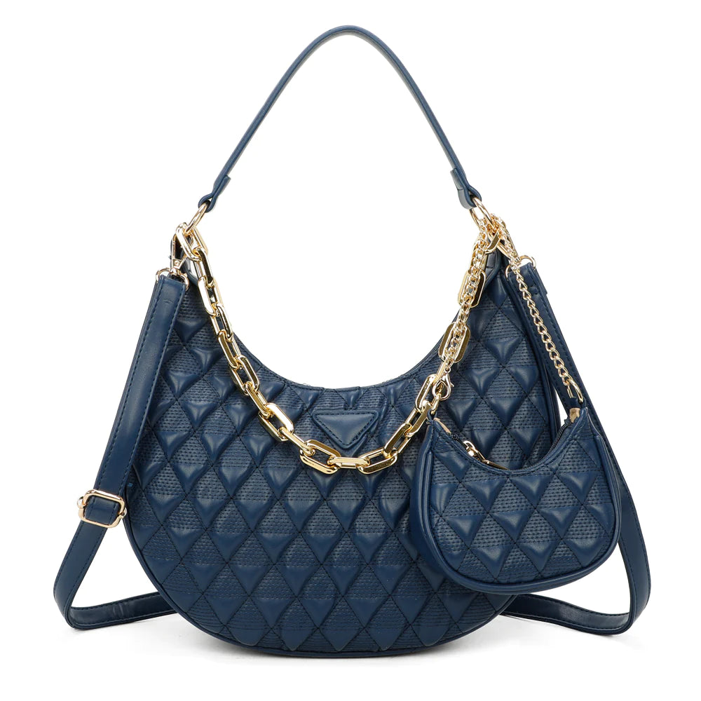 2 PIECE PURSE SET WOMENS HANDBAG SHOULDER BAG CROSSBODY BAG FASHION DESIGNER BAG