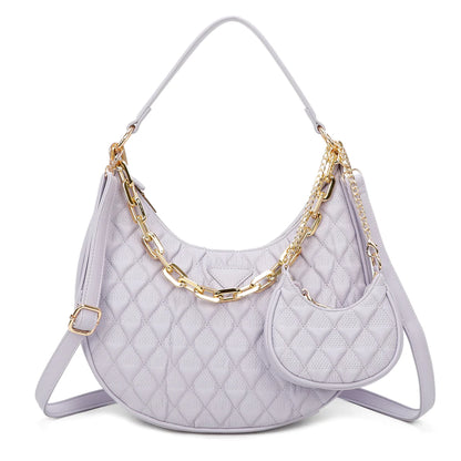 2 PIECE PURSE SET WOMENS HANDBAG SHOULDER BAG CROSSBODY BAG FASHION DESIGNER BAG
