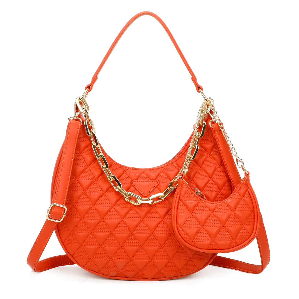 2 PIECE PURSE SET WOMENS HANDBAG SHOULDER BAG CROSSBODY BAG FASHION DESIGNER BAG
