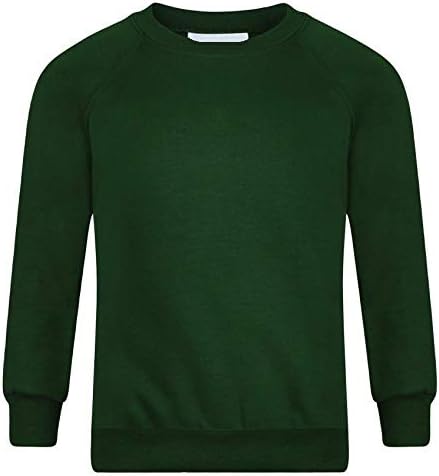 Romaans Boys Girls Unisex Jumper Sweatshirt Crew Neck Round Neck School Uniform Ages 1-15 (S-XL)