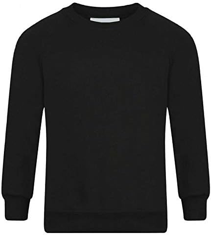 Romaans Boys Girls Unisex Jumper Sweatshirt Crew Neck Round Neck School Uniform Ages 1-15 (S-XL)