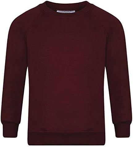 Romaans Boys Girls Unisex Jumper Sweatshirt Crew Neck Round Neck School Uniform Ages 1-15 (S-XL)