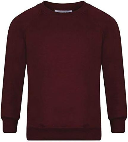 Romaans Boys Girls Unisex Jumper Sweatshirt Crew Neck Round Neck School Uniform Ages 1-15 (S-XL)
