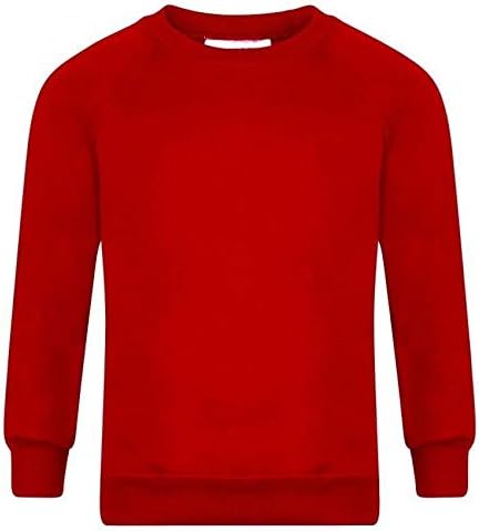Romaans Boys Girls Unisex Jumper Sweatshirt Crew Neck Round Neck School Uniform Ages 1-15 (S-XL)
