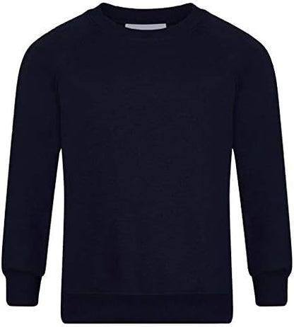 Romaans Boys Girls Unisex Jumper Sweatshirt Crew Neck Round Neck School Uniform Ages 1-15 (S-XL)