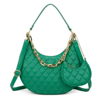 2 PIECE PURSE SET WOMENS HANDBAG SHOULDER BAG CROSSBODY BAG FASHION DESIGNER BAG