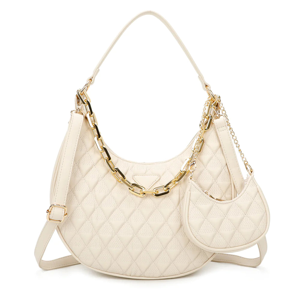 2 PIECE PURSE SET WOMENS HANDBAG SHOULDER BAG CROSSBODY BAG FASHION DESIGNER BAG