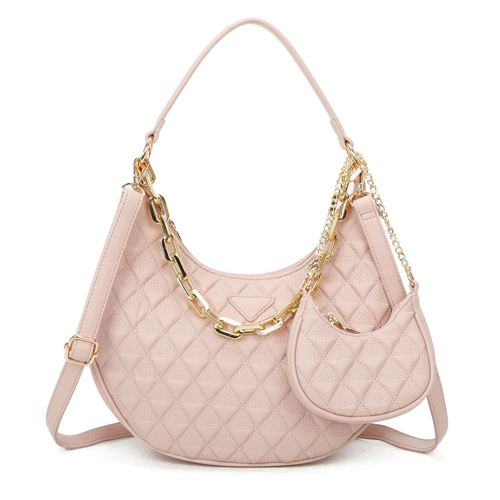 2 PIECE PURSE SET WOMENS HANDBAG SHOULDER BAG CROSSBODY BAG FASHION DESIGNER BAG