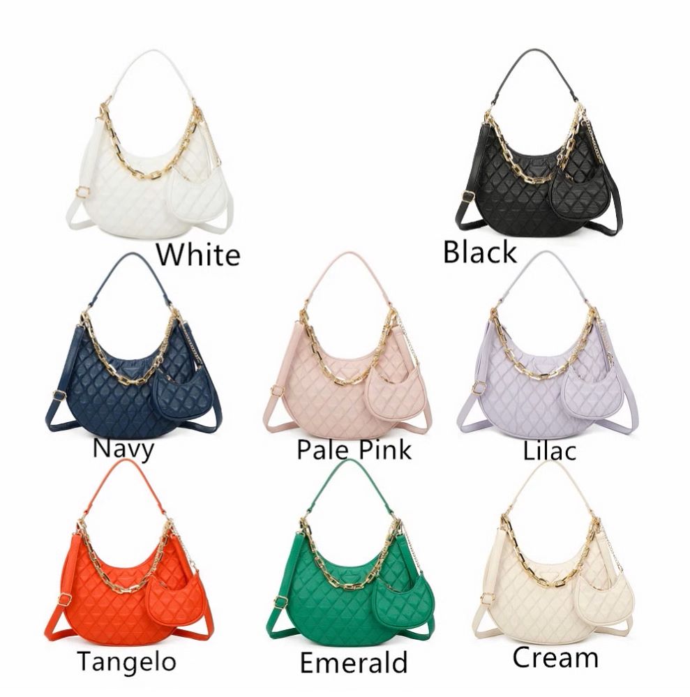 2 PIECE PURSE SET WOMENS HANDBAG SHOULDER BAG CROSSBODY BAG FASHION DESIGNER BAG